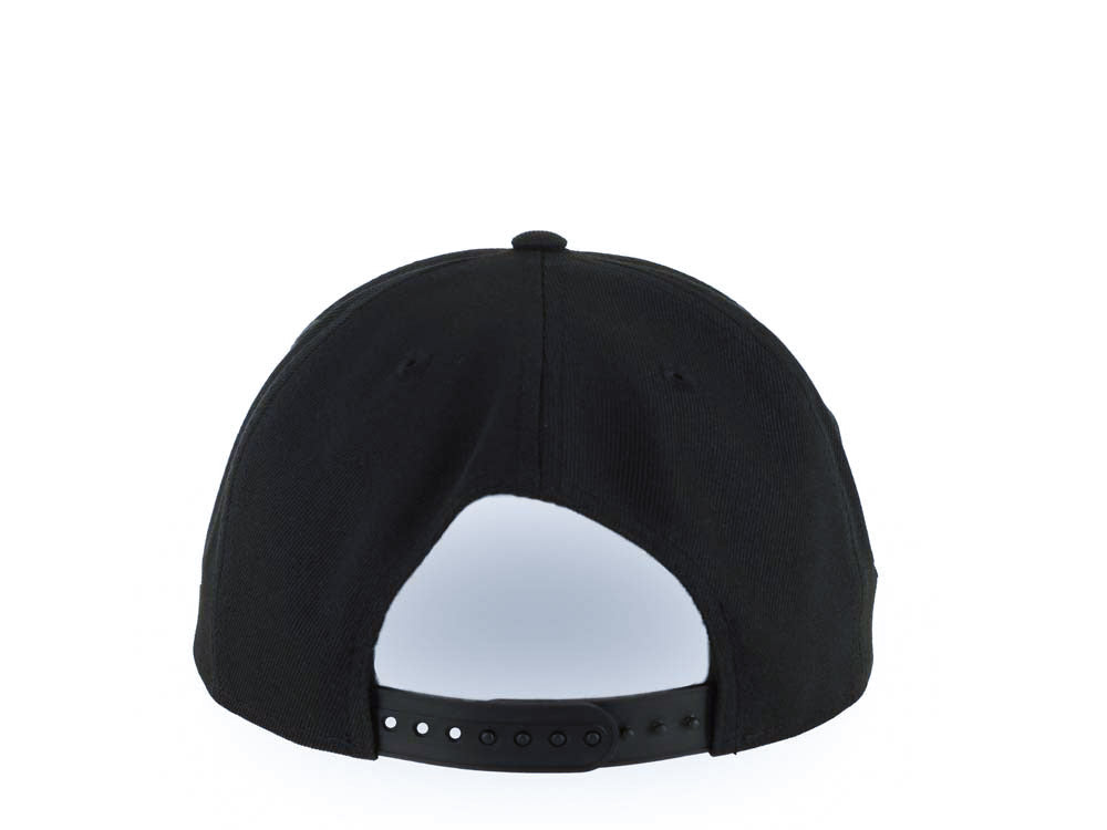 San Diego Padres New Era MLB 9FORTY 940 Adjustable A-Frame Cap Hat Black Crown/Visor White/Metallic Gold Drip Logo 40th Anniversary Side Patch