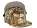 San Diego Padres New Era MLB 9FIFTY 950 Snapback Cap Hat Real Tree Edge Camo Crown/Visor White/Black Logo 1998 World Series Side Patch