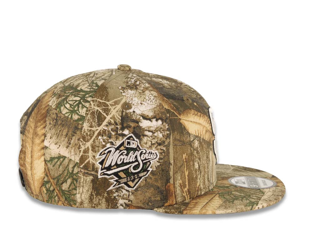 San Diego Padres New Era MLB 9FIFTY 950 Snapback Cap Hat Real Tree Edge Camo Crown/Visor White/Black Logo 1998 World Series Side Patch