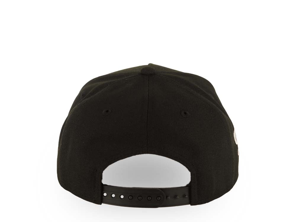 San Diego Padres New Era MLB 9FORTY 940 Adjustable A-Frame Cap Hat Black Crown/Visor White Logo With Rose Gray UV