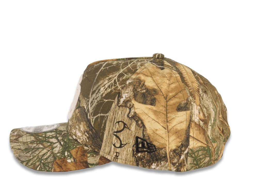 San Diego Padres New Era MLB 9FORTY 940 Adjustable A-Frame Cap Hat Real Tree Edge Camo Crown/Visor White Logo 1992 All-Star Game Side Patch Gray UV