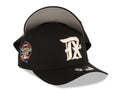 Texas Rangers New Era 9FORTY 940 Adjustable A-Frame Cap Hat Black Crown/Visor White Logo 2024 All Star Game Side Patch Gray UV