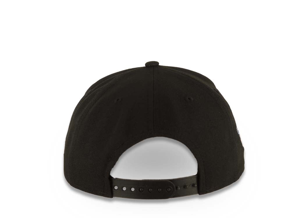 Texas Rangers New Era 9FORTY 940 Adjustable A-Frame Cap Hat Black Crown/Visor White Logo 2024 All Star Game Side Patch Gray UV