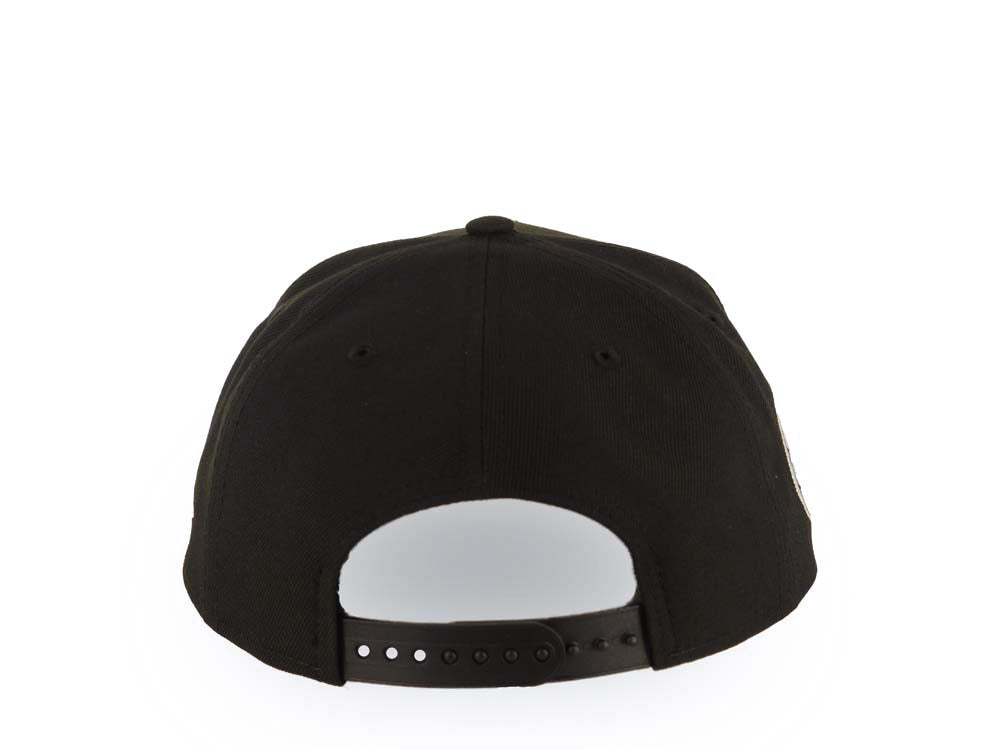 San Diego Padres New Era MLB 9FORTY 940 Adjustable A-Frame Cap Hat Black Crown/Visor Red Logo Calender Side Patch Gray UV