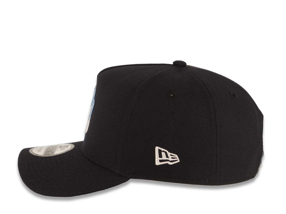 New York Yankees New Era MLB 9FORTY 940 Adjustable A-Frame Cap Hat Navy Blue Crown/Visor White/Sky Blue Drip Logo Sky Blue UV