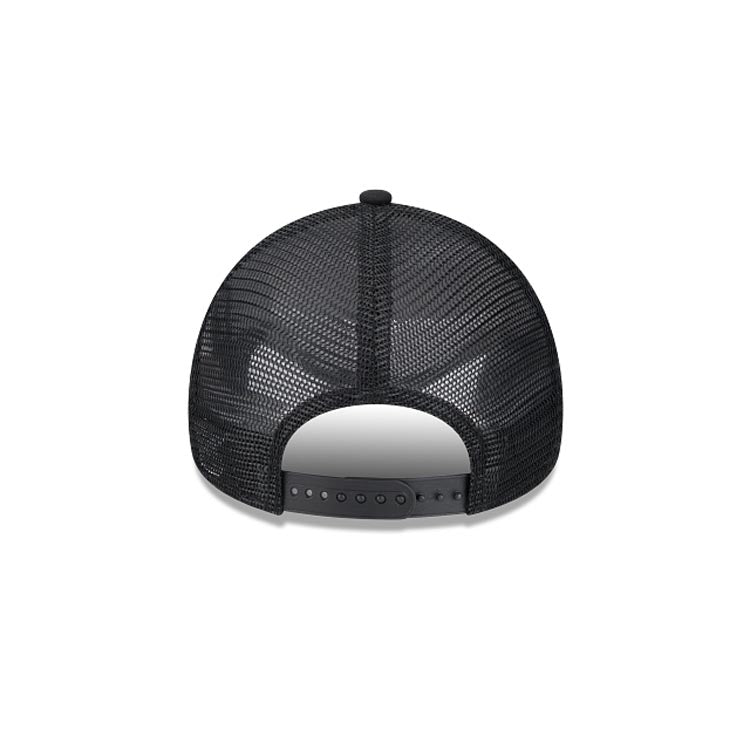 Chicago White Sox New Era MLB 9FORTY 940 Adjustable A-Frame Mes/Trucker Cap Hat Black Crown/Visor White Logo