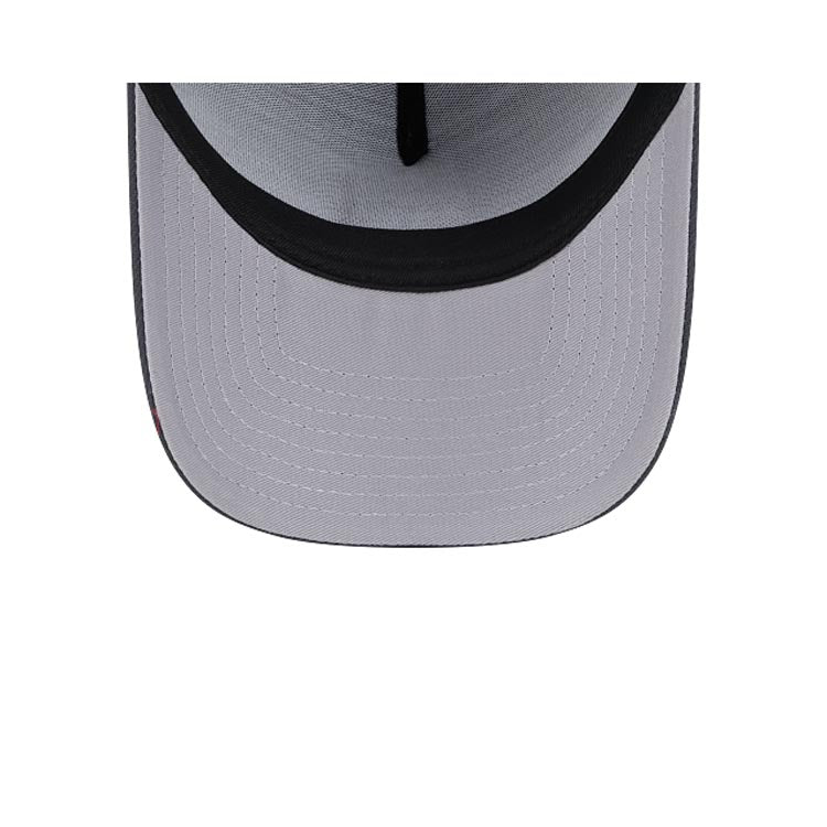 New York Mets New Era MLB 9FORTY 940 Adjustable A-Frame Cap Hat Dark Gray Crown/Visor Black/White Logo