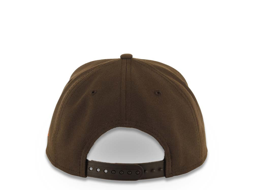 San Diego Padres New Era MLB 9FORTY 940 Adjustable A-Frame Cap Hat Brown Crown/Visor Orange Logo Green UV