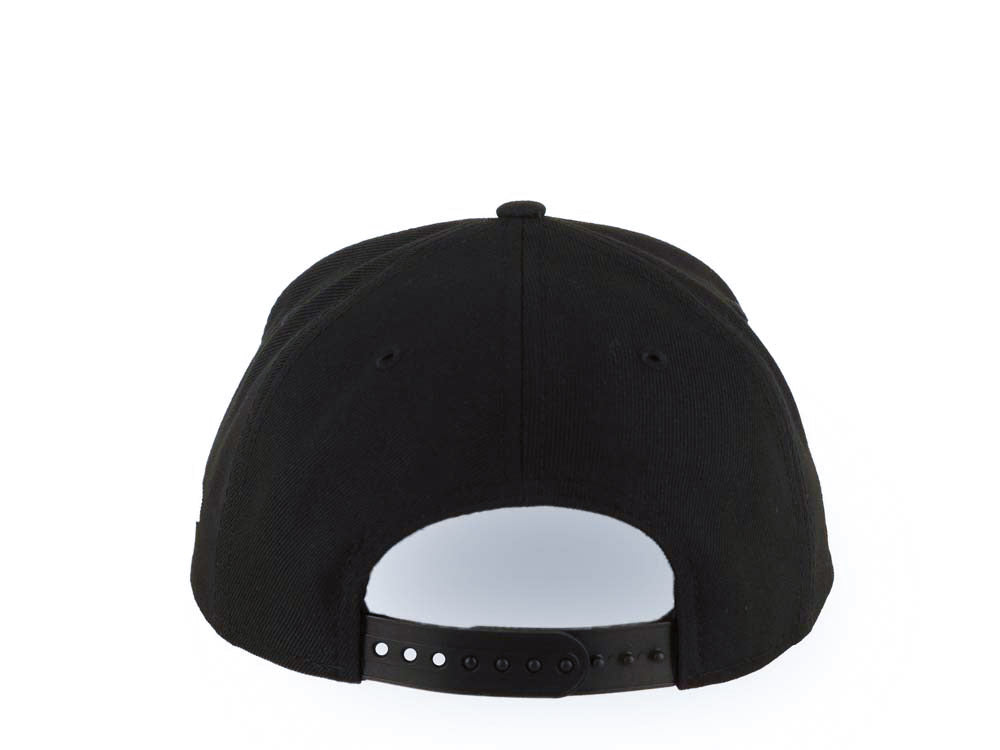 Los Angeles Dodgers New Era MLB 9FORTY 940 Adjustable A-Frame Cap Hat Black Crown/Visor Team Color Mascot Hot Dog Logo LA Side Patch Gray UV