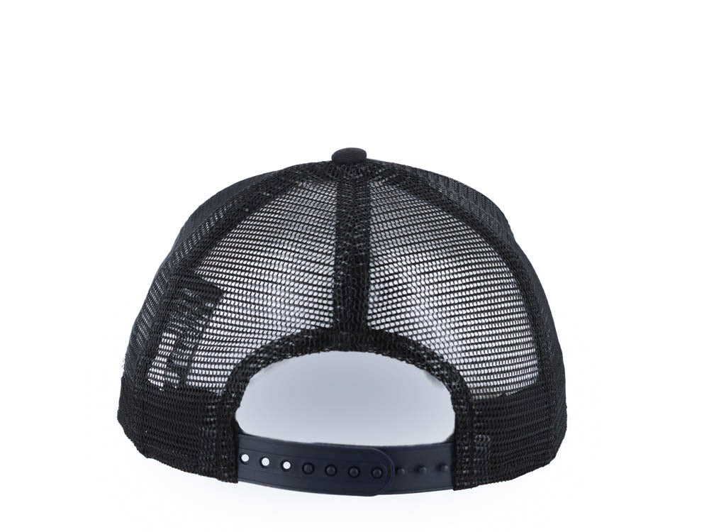 San Diego Padres New Era MLB 9FORTY 940 Adjustable A-Frame Mesh Trucker Cap Hat Navy Blue Crown/Visor White Logo