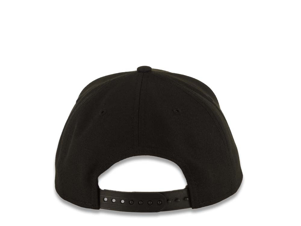 San Diego Padres New Era 9FORTY 940 Adjustable A-Frame Cap Hat Black Crown/Visor Black/Teal Logo