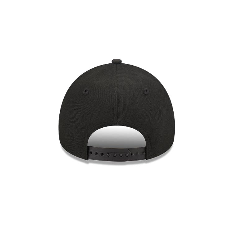 San Diego Padres New Era MLB 9FORTY 940 Adjustable A-Frame Cap Hat Black Crown/Visor White Logo Gray UV