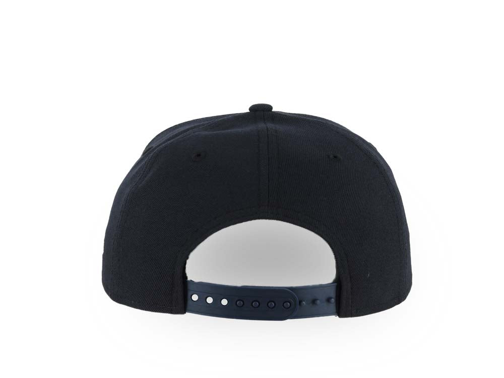 San Diego Padres New Era MLB 9FORTY 940 Adjustable A-Frame Cap Hat Navy Blue Crown/Visor White/Sky Blue Drip Logo Gray UV