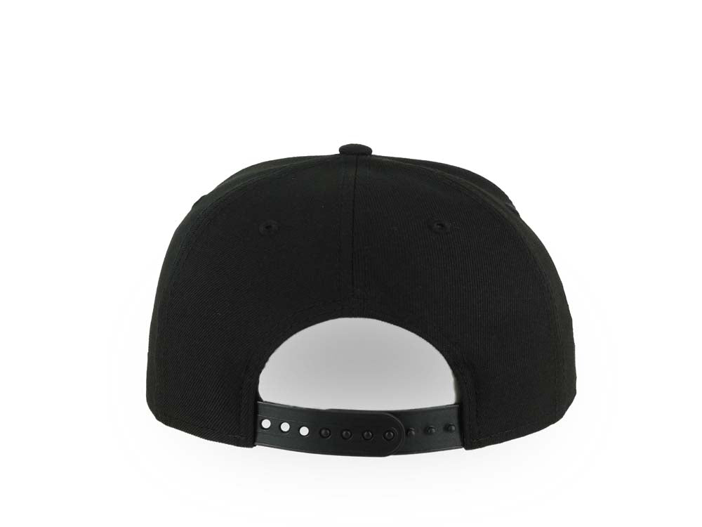 San Diego Padres New Era MLB 9FORTY 940 Adjustable A-Frame Cap Hat Black Crown/Visor White With Red Fire Flame Logo Gray UV