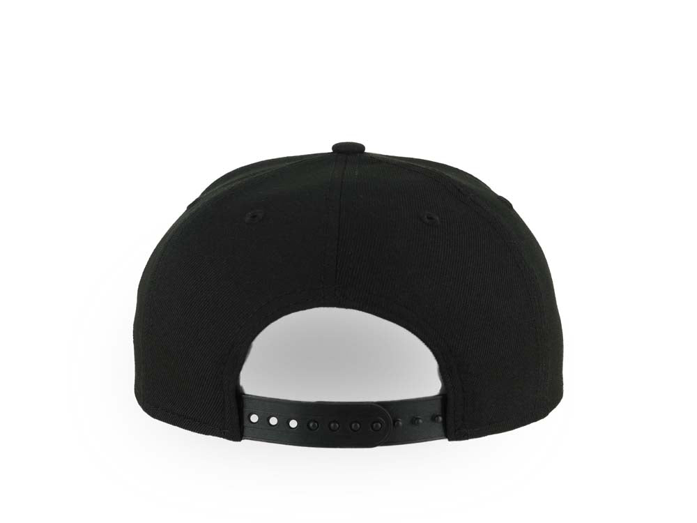 Los Angeles Dodgers New Era MLB 9FORTY 940 Adjustable A-Frame Cap Hat Black Crown/Visor White 1969 Major League Baseball Logo Gray UV