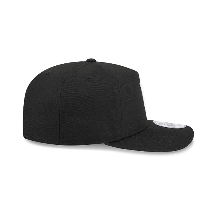 Los Angeles Dodgers New Era MLB 9FIFTY 950 Snapback A-Frame Cap Hat Black Crown/Visor White Logo Gray UV