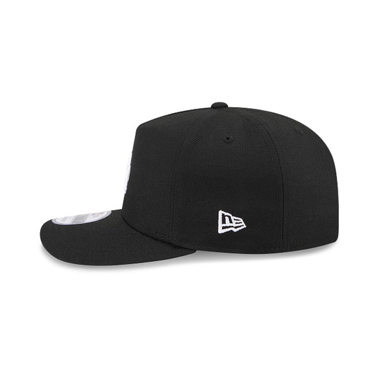 Los Angeles Dodgers New Era MLB 9FIFTY 950 Snapback A-Frame Cap Hat Black Crown/Visor White Logo Gray UV