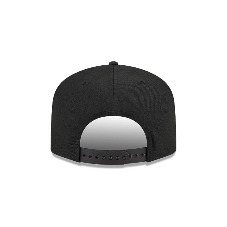 New York Yankees New Era MLB 9FIFTY 950 Snapback A-Frame Cap Hat Black Crown/Visor White Logo Gray UV
