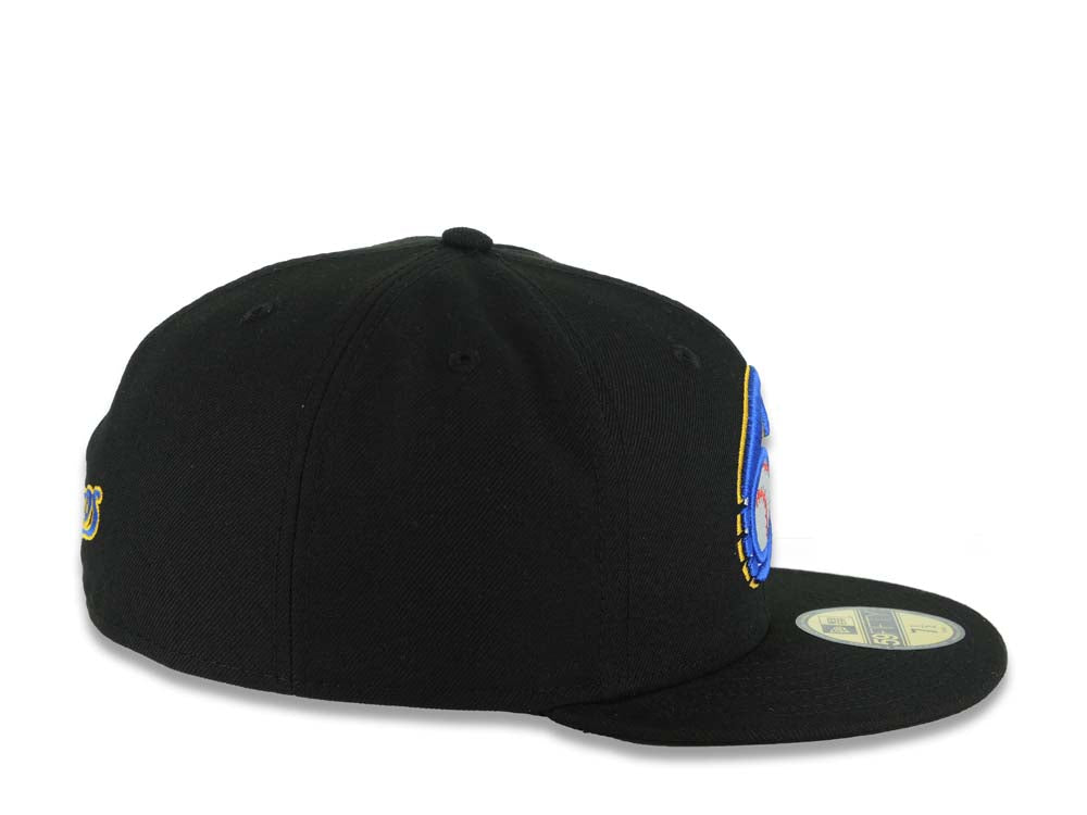 Charros de Jalisco New Era LMP 59FIFTY 5950 Fitted Cap Hat Black Crown/Visor Team Color Logo