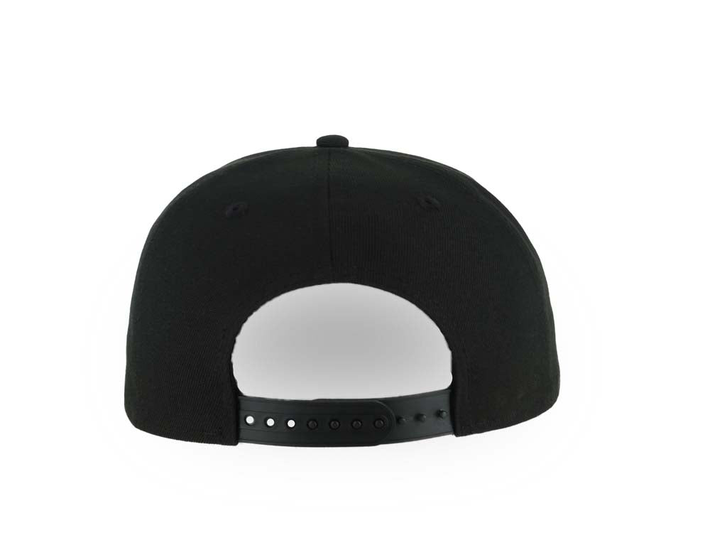 San Diego Padres New Era MLB 9FORTY 940 Adjustable A-Frame Cap Hat Black Crown/Visor White Logo With Sky Blue Clouds SD Side Patch Gray UV