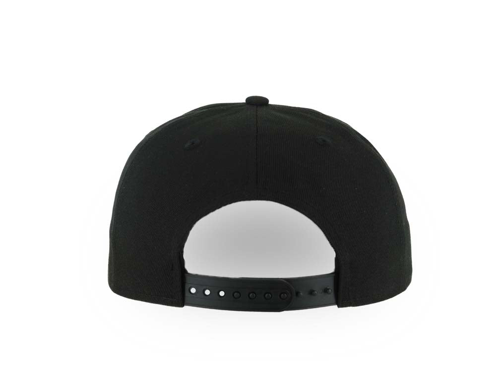 Los Angeles Dodgers New Era MLB 9FORTY 940 Adjustable A-Frame Cap Hat Black Crown/Visor White Logo With Text/Script Gray UV