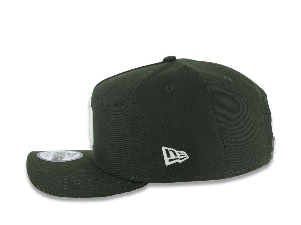 San Diego Padres New Era MLB 9FORTY 940 Adjustable A-Frame Cap Hat Dark Green Crown/Visor Glow White Logo 1998 World Series Side Patch Gray UV