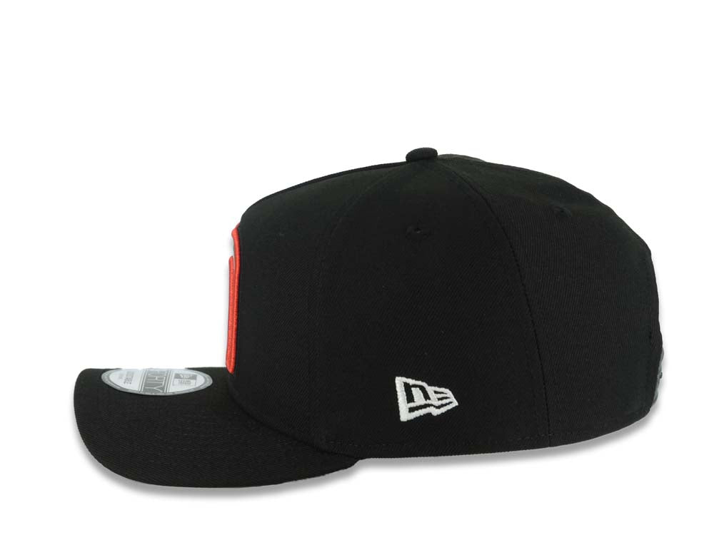 Mexico New Era WBC World Baseball Classic 9FORTY 940 Adjustable A-Frame Cap Hat Black Crown/Visor Red/White/Green Logo Gray UV