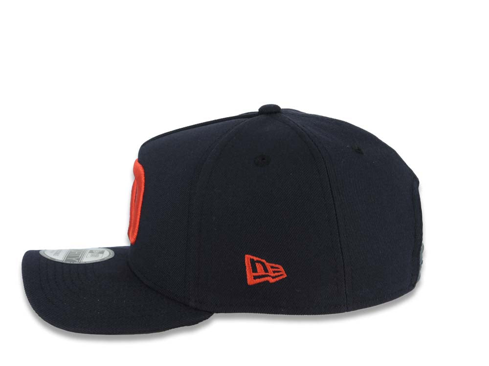 San Diego FC New Era MLS 9FORTY 940 Adjustable A-Frame Cap Hat Navy Blue Crown/Visor Red Logo Gray UV