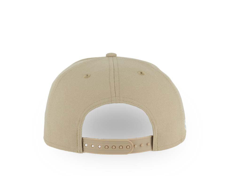 San Diego FC New Era MLS 9FORTY 940 Adjustable A-Frame Cap Hat Khaki Crown/Visor White Logo Gray UV
