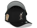 San Diego Padres New Era MLB 9FORTY 940 Adjustable A-Frame Cap Hat Black Crown/Visor Maroon Waving Friar Logo 25th Anniversary Side Patch Gray UV