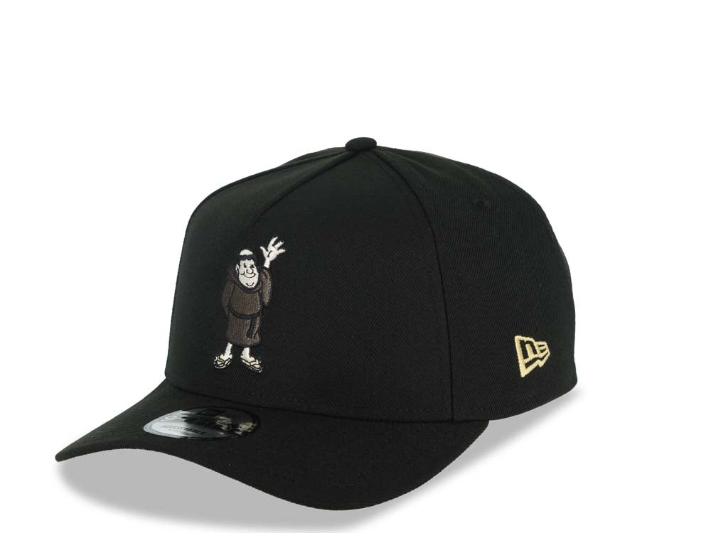 San Diego Padres New Era MLB 9FORTY 940 Adjustable A-Frame Cap Hat Black Crown/Visor Maroon Waving Friar Logo 25th Anniversary Side Patch Gray UV