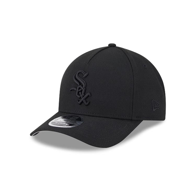 Chicago White Sox New Era MLB 9FORTY 940 Addjustable A-Frame Cap Hat Black Crown/Visor Black Logo