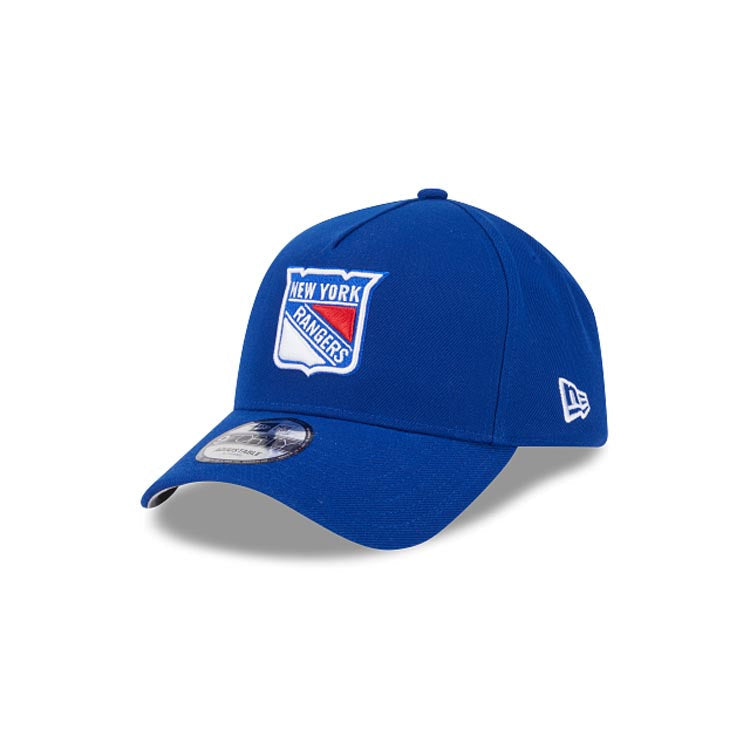 New York Rangers New Era NHL 9FORTY 940 Adjustable A-Frame Cap Hat Royal Blue Crown/Visor Team Color Logo