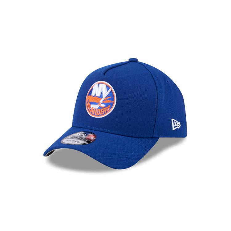 New York Islanders New Era NHL  9FORTY 940 Adjustable A-Frame Cap Hat Royal Blue Crown/Visor Team Color Logo