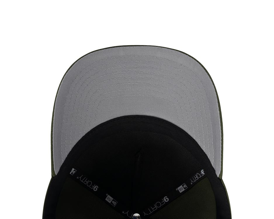 Xolos de Tijuana New Era Liga MX 9FORTY 940 Adjustable M-crown Cap Hat Black Crown/Visor Maroon/Olive Logo Gray UV