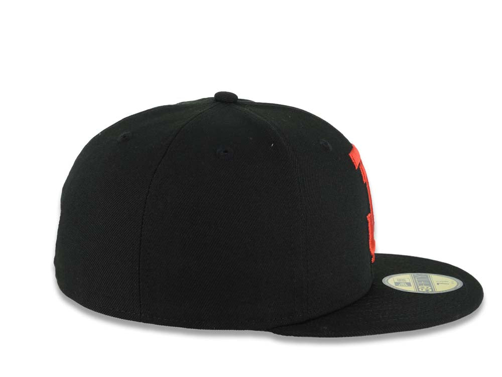 Tijuana Toros New Era LMB 59FIFTY 5950 Fitted Cap Hat Black Crown/Visor Red Logo Gray UV