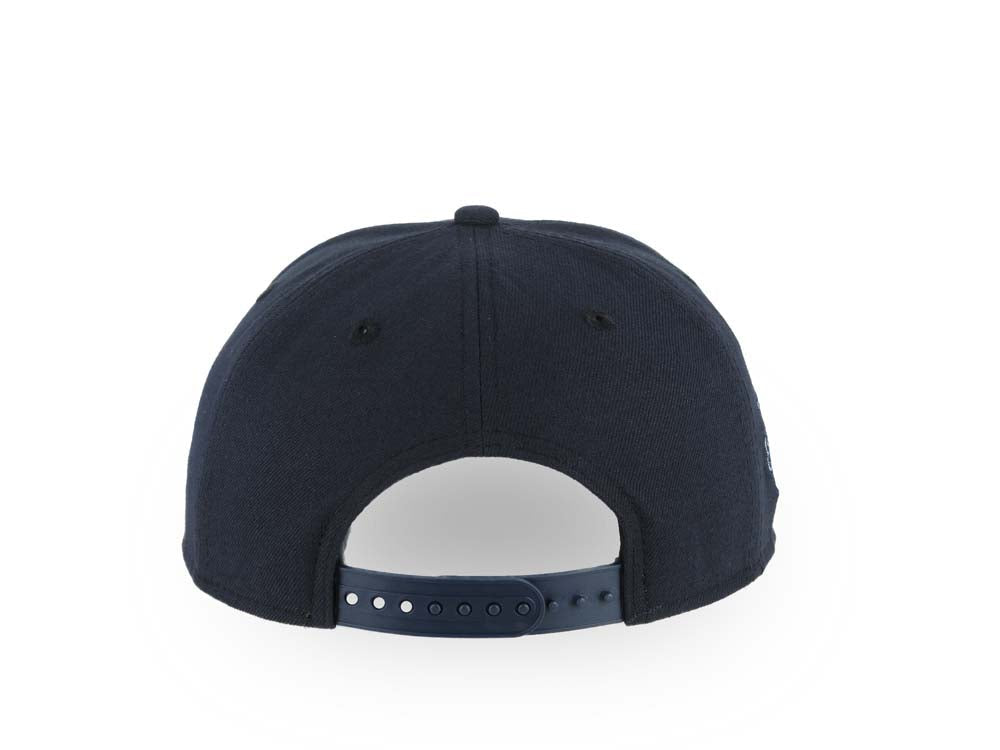 San Diego Padres New Era MLB 9FORTY 940 Adjustable A-Frame Cap Hat Navy Blue Crown/Visor Glow White Script P Logo 1984 World Series Side Patch