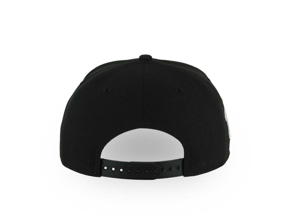San Diego Padres New Era MLB 9FORTY 940 Adjustable A-Frame Cap Hat Black Crown/Visor White Logo With Pink Rose 1998 World Series Side Patch
