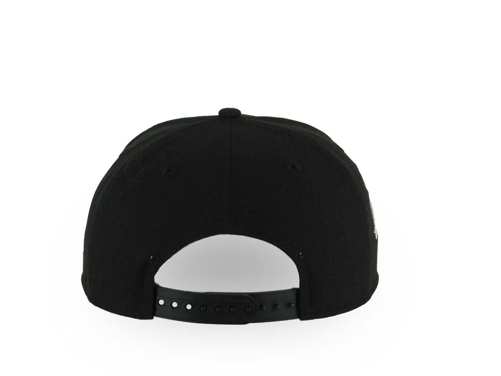 Los Angeles Dodgers New Era MLB 9FORTY 940 Adjustable A-Frame Cap Hat Black Crown/Visor Metallic Gold Logo 2025 World Series Champions Gray UV