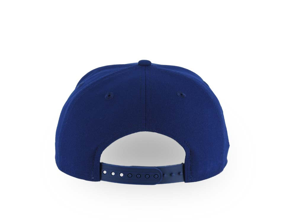 Los Angeles Dodgers New Era MLB 9FORTY 940 Adjustable A-Frame Cap Hat Royal Blue Crown/Visor White Logo Japan World Series Champions Side Patch Gray UV