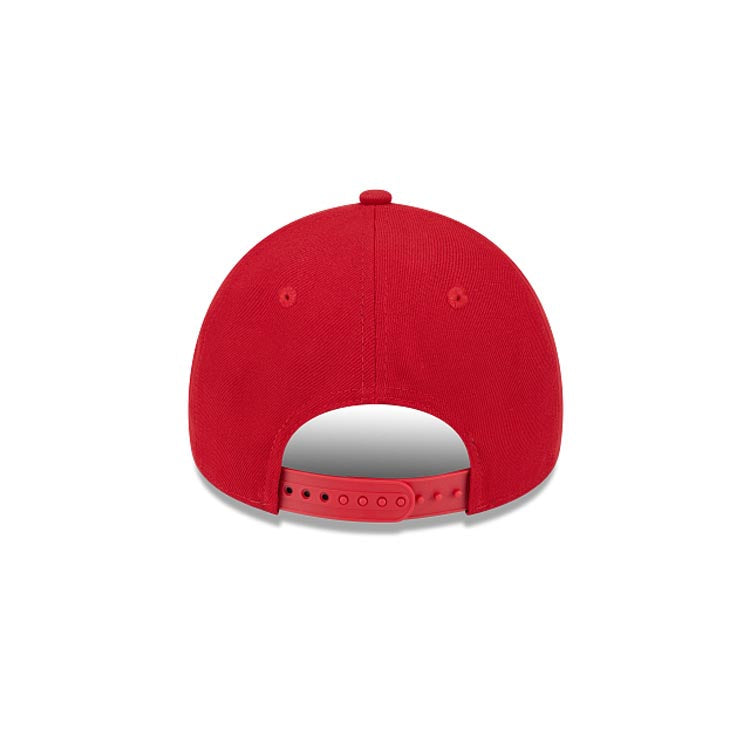 Chicago Blackhawks NHL 9FORTY 940 Adjustable A-Frame Cap Hat Red Crown/Visor Team Color Logo Gray UV