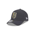 Las Vegas Golden Knights New Era NHL 9Forty 940 Adjustable A-Frame Cap Hat Dark Gray Crown/Visor Team Color Logo Gray UV