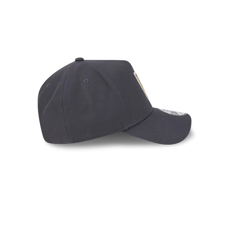 Las Vegas Golden Knights New Era NHL 9Forty 940 Adjustable A-Frame Cap Hat Dark Gray Crown/Visor Team Color Logo Gray UV