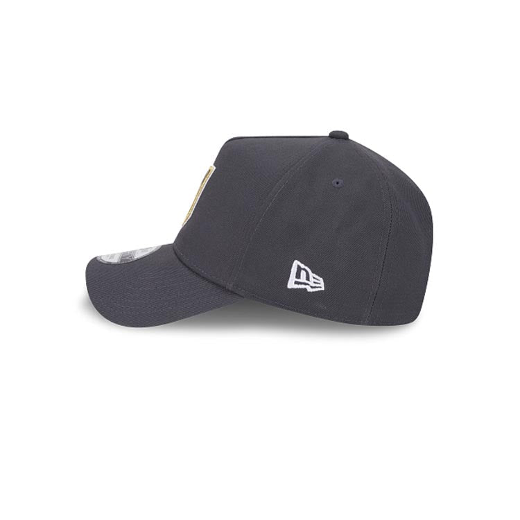 Las Vegas Golden Knights New Era NHL 9Forty 940 Adjustable A-Frame Cap Hat Dark Gray Crown/Visor Team Color Logo Gray UV
