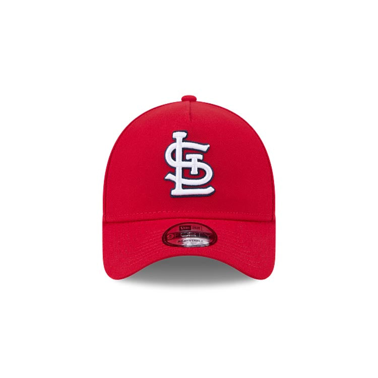 St. Louis Cardinals New Era MLB 9FORTY 940 Adjustable A-Frame Cap Hat Red Crown/Visor Team Color Logo Gray UV