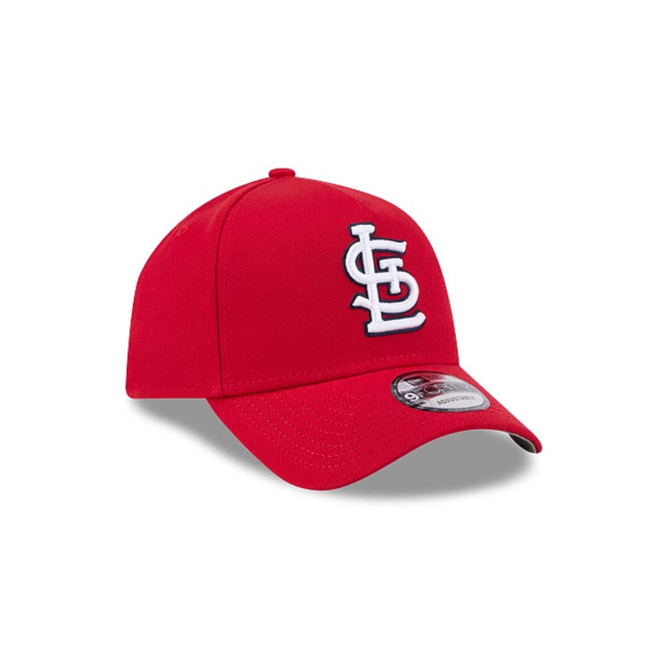St. Louis Cardinals New Era MLB 9FORTY 940 Adjustable A-Frame Cap Hat Red Crown/Visor Team Color Logo Gray UV