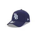 Tampa Bay Rays New Era MLB 9FORTY 940 Adjustable A-Frame Cap Hat Navy Blue Crown/Visor Team Color Logo Gray UV