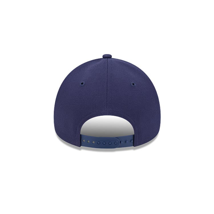 Tampa Bay Rays New Era MLB 9FORTY 940 Adjustable A-Frame Cap Hat Navy Blue Crown/Visor Team Color Logo Gray UV