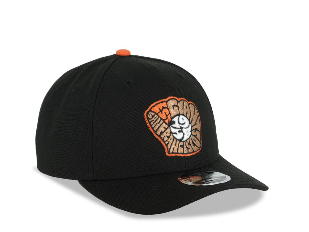 San Francisco Giants New Era MLB 9FORTY 940 Adjustable Cap Hat Black Crown/Visor White/Orange Glove Logo (City Connect)