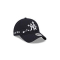 (Youth) New York Yankees New Era MLB 9TWENTY 920 Kid Adjustable Cap Hat Navy Blue Crown/Visor White Logo Flower